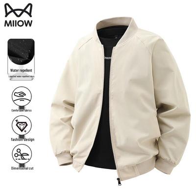 Maoren Men's Versatile Baseball Collar Jacket