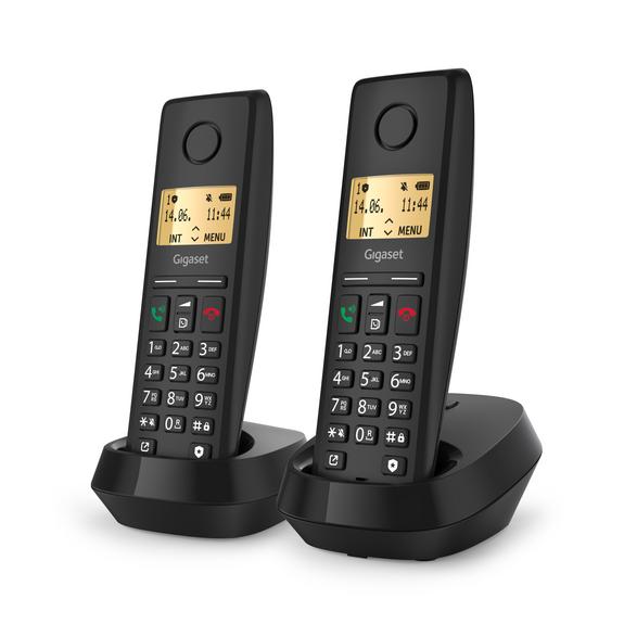 Gigaset Pure 200 Duo Cordless Phone Black