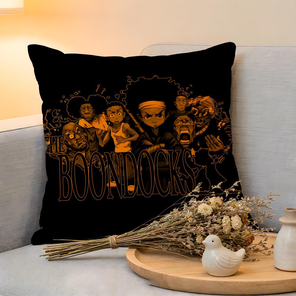

Cushion Cover Linen SkinFriendly Soft Decorative Case For Sofa Home Decor The Boondocks Pillow cover 30x30 cm