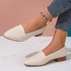 Slipper Schuhe Damen Flach Damen Einfarbige Schuhe Slip On Spitze Flacher Mund Weiche Sohle Sandalen für Damen Flach