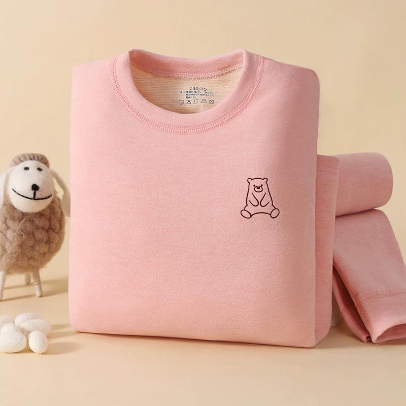 Autumn Thermal Underwear Set for Girls (Ages 2-12)