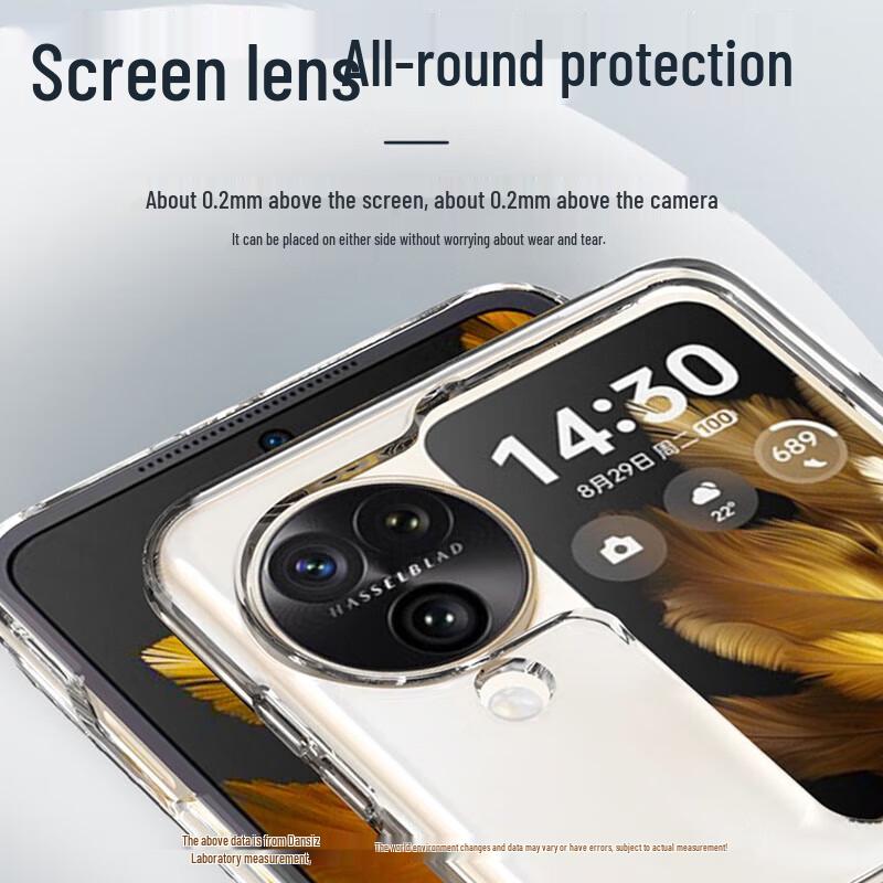 BYZOOM Ultra-Thin Transparent Case for OPPO Find N3 Flip