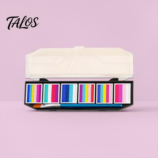 Professional Body Paint Pigments Face Oil Palette, Long-Lasting Waterproof Coverage, Bright Color Rich Pigmented Painting Makeup Kit, for Theater