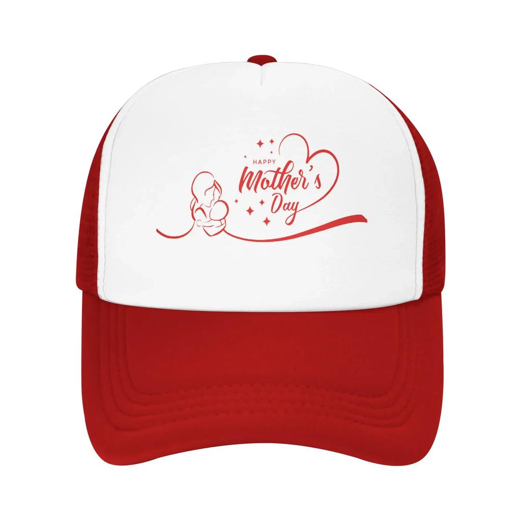 Mom Hug Happy Mother's Day Mama Travel Mesh Baseball Caps For Womens  High-end Female Beach Bucket Hat Trucker Cap