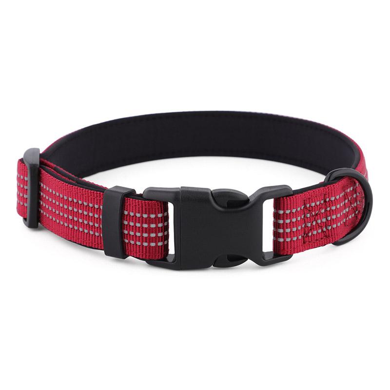 Reflective Widened Dog Collar for Medium Large Dogs Durable Lightweight Adjustable Soft Padded Pet Collars for Samoyed Labrador