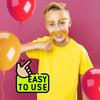 Self Adhesive Fake Beard Yellow Color Cosplay Outfit Accessories Mustaches Set  Outfit Styling