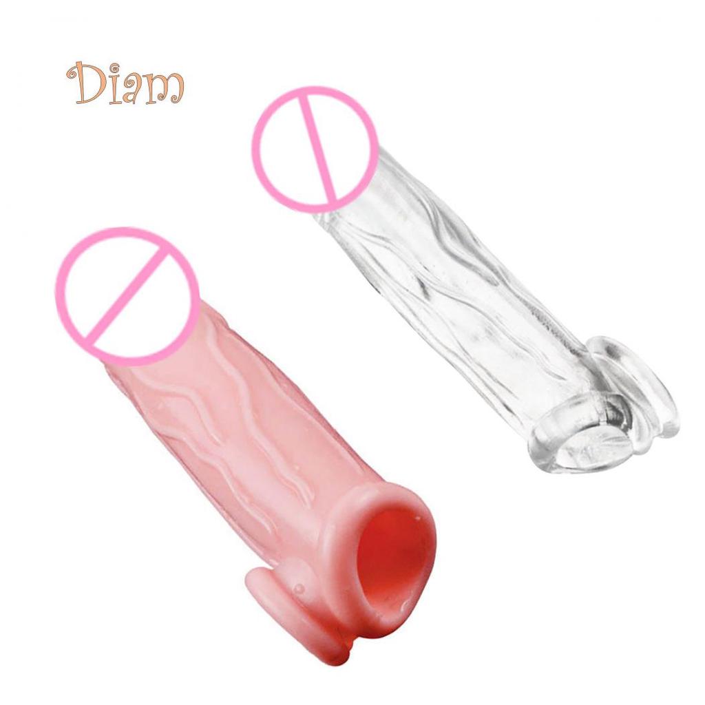 Lollipops Adult Male Penis Ejaculation Delay Extension Sleeve Condom Cock Extender Sex Toy