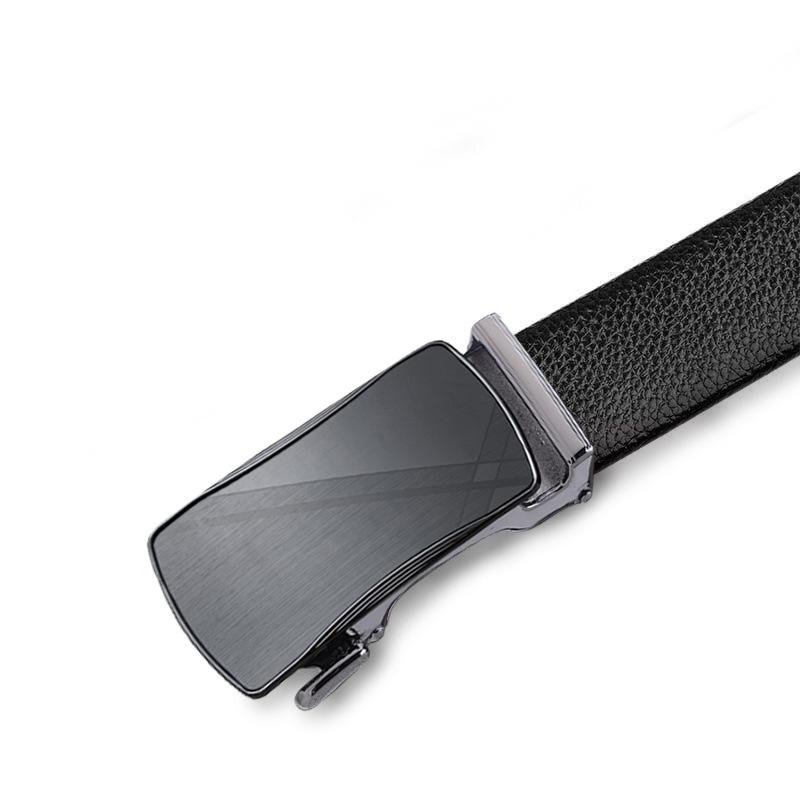 New Belt for Men's Automatic Buckle Belt Business Casual Pants Belt Cowhide Belt