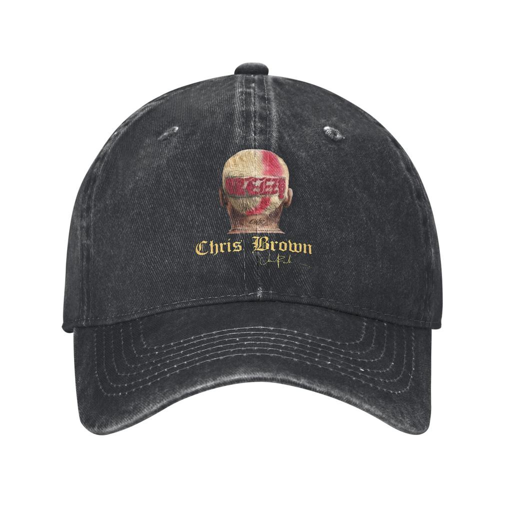 Rapper Chris Brown Breezy Bowl XX Tour Baseball Caps Men Women Distressed Denim Headwear  Outdoor Adjustable Caps Hat