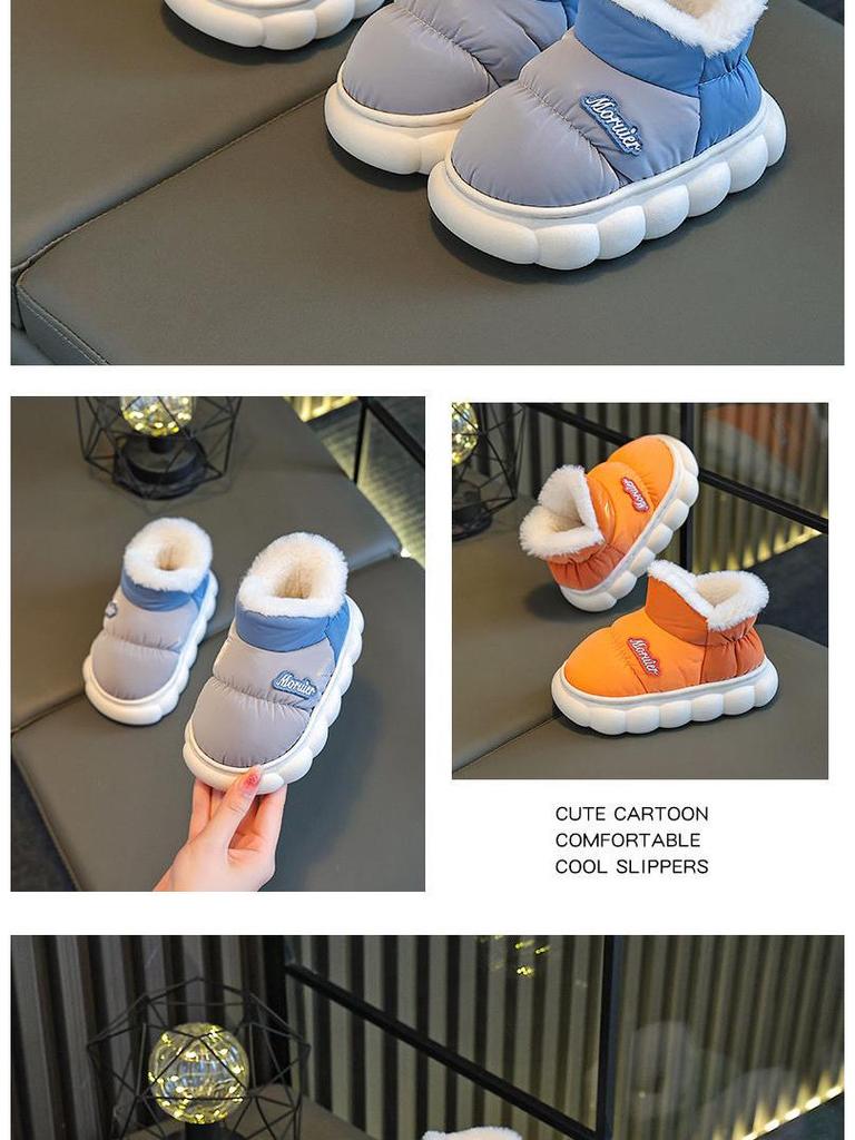 Warme, wasserdichte Baumwollschuhe für Kleinkinder & Kinder - Rutschfest, Dicke Sohle, Ideal für den Innen-/Außenbereich