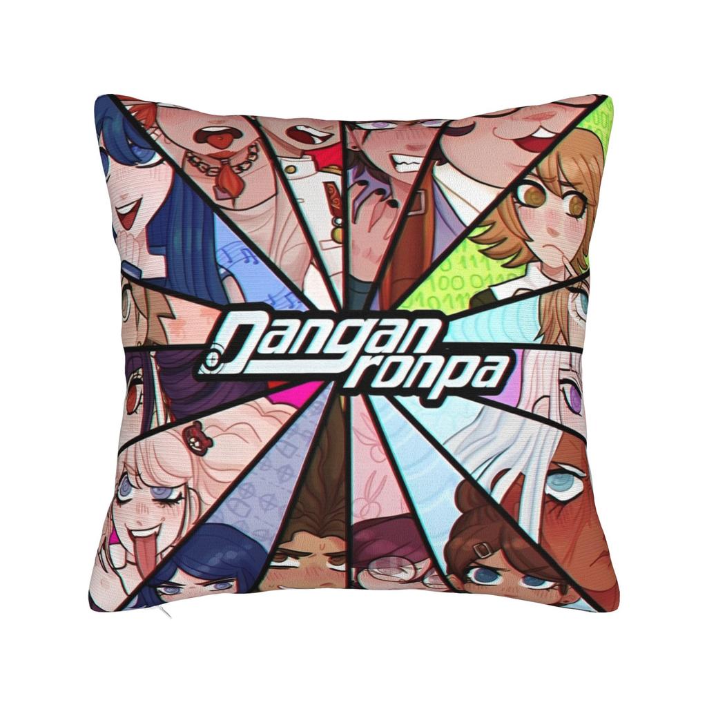 Decorative Pillowcase Danganronpa Japanese Anime Accessories Home Throw Pillow Case Cover Square Multiple Sizes