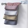 Men Boxer Underwear Mid-rise Elastic Waist U-Convex Shorts Briefs Ultra Thin Transparent Ice Silk Seamless Panties