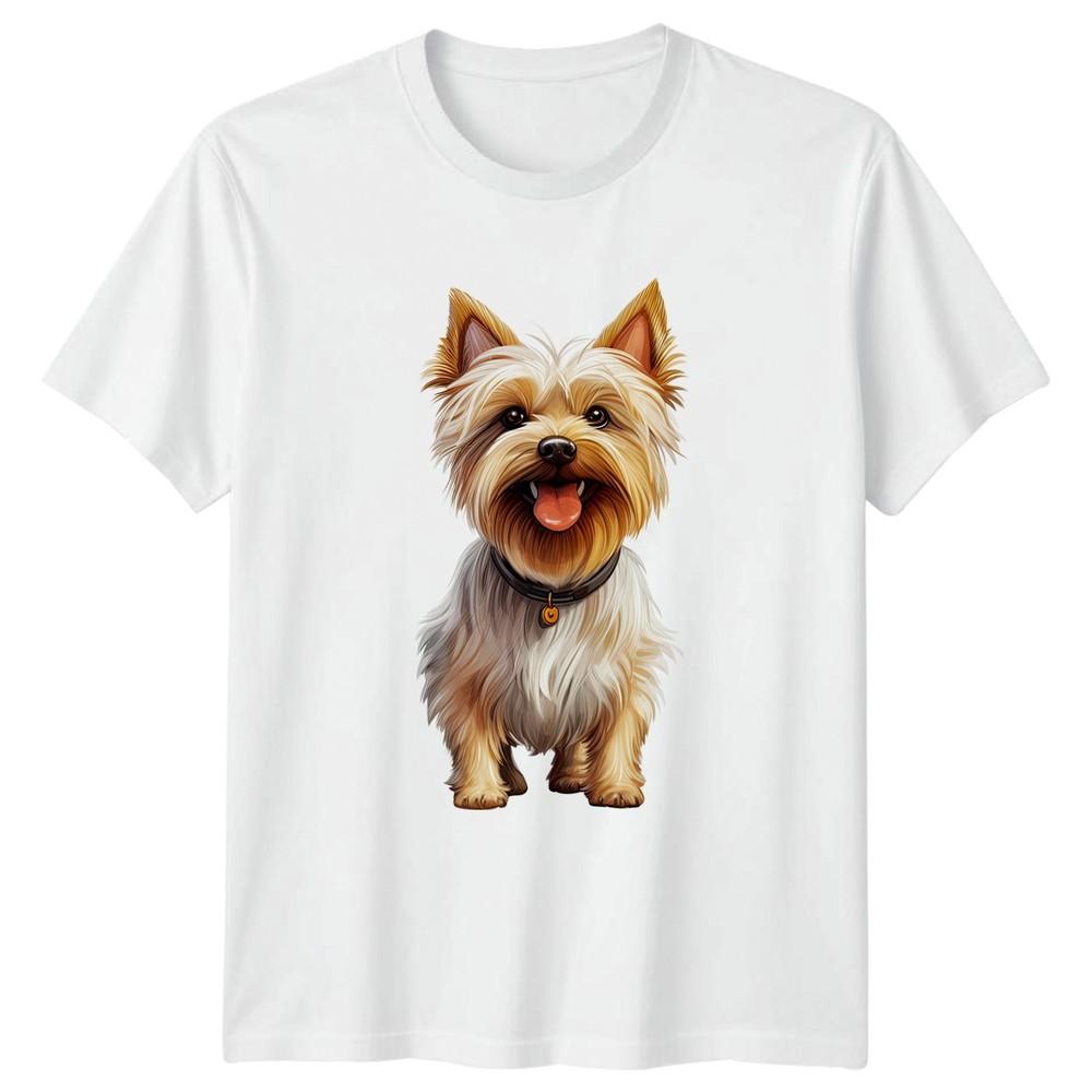 Yorkshire Terrier Dog Animals Unisexs TShirt Unisexs Graphic Tee Gift S