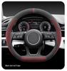 Ultra-Thin Non-Slip Suede Steering Wheel Cover, Fits 25/26 Mercedes-Benz EQE, Winter-Ready