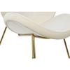 Chaise mousse métal bois (63 x 57 x 73 cm)
