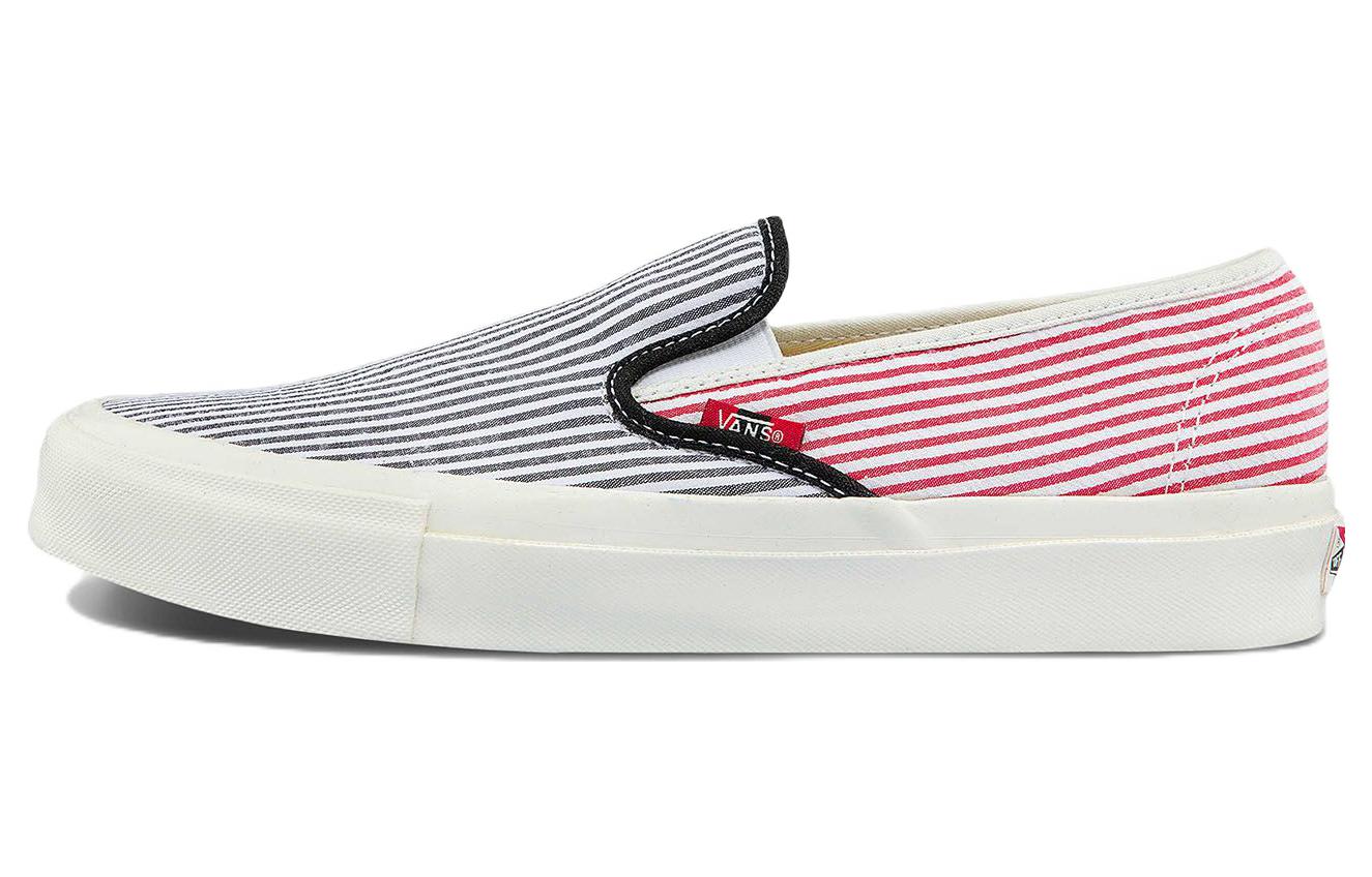 Vans Style 48 Lx Повседневная Модная Скейтбордическая Обувь Унисекс Сине-розовая Полоска Blue Pink VN0A4UVFAR7 43