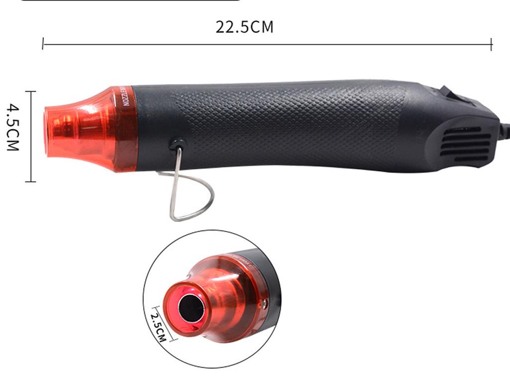 220/110v Hot Air Gun, Diy Tool, Electric Heat Tool, Mini Welding Temperature Blower, Craftsmanship with Retractable Seat Holder