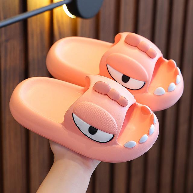 Dinosaur Slippers Kids  Boys Home Shoes Summer Cartoon Animal Bathroom Antislip Slides Teenager Girl Cute House Slipper