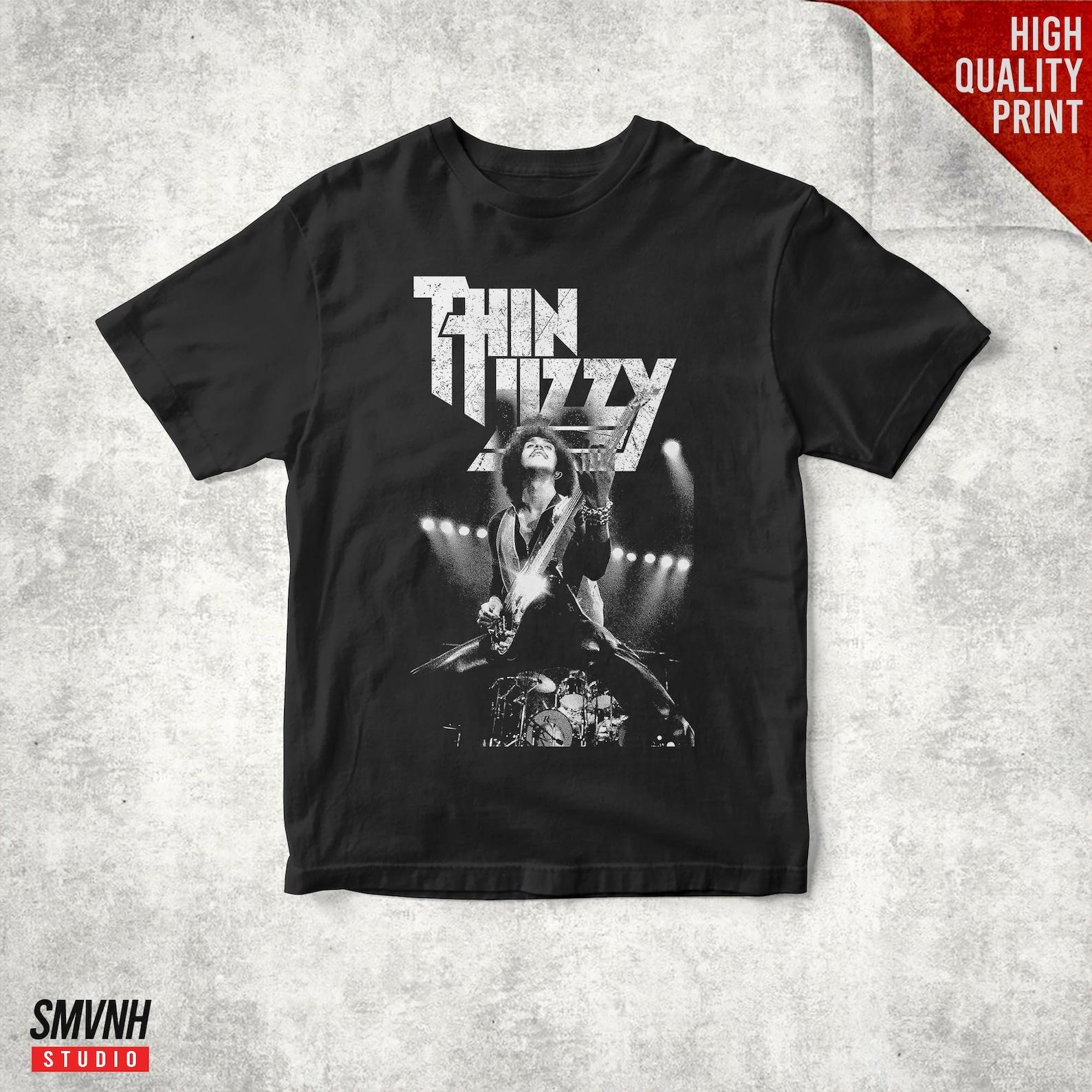 Thin Lizzy Retro Distressed Unisex T shirt 2XL