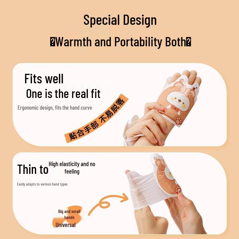 Self-Heating Wearable Hand Warmers for Students and Children