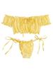 European and American Sexy Off-the-Shoulder Lingerie Set