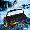 TWS 20W Shock Bass Cool Light Effect Portable Bluetooth Speaker Stereo Sound Wireless Subwoofer Boombox Home Karaoke Waterproof