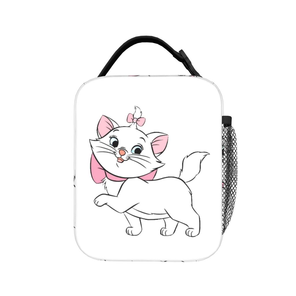 Maries Cat Insulated Lunch Bags Thermal Bag Reusable,Lunch Container Leakproof Lunch Box Tote Bento Pouch Office Picnic
