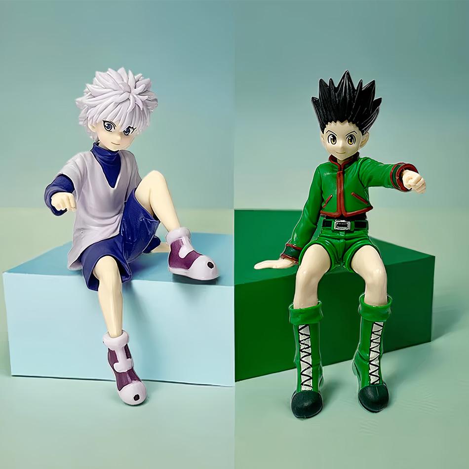 11.5-14cm Hunter×Hunter Anime Figure Kurapika Action Figure Chrollo Illumi Hisoka Figurine Collection Noodle Stopper Model Toys