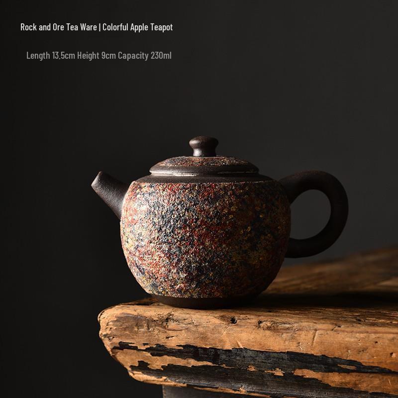 Cha Xun Colorful Apple Ceramic Teapot