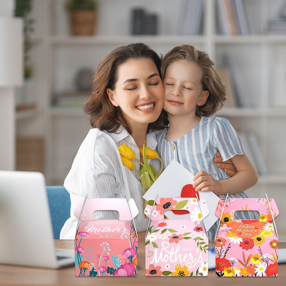 

6pcs Cartoon Flowers Candy Boxes Paper Box Candy Cookie Box Funny Gift Packaging Boxes Kids Gift 6pcs