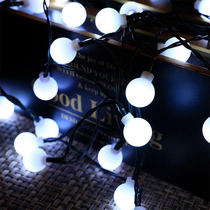 LED Solar Bubble Ball String Lights for Outdoor Ambiance