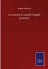 Kniha An Attempt To Simplify English Grammar