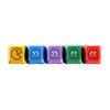 5Pcs Keycaps Comfortable Non-fading Indeformable Replacement Wear-resistant Ergonomic PBT Gaming Keyboard Key Cap