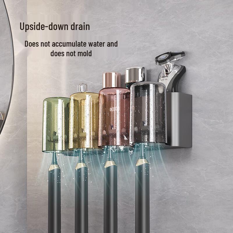ecoco Wall-Mounted Toothbrush & Cup Holder