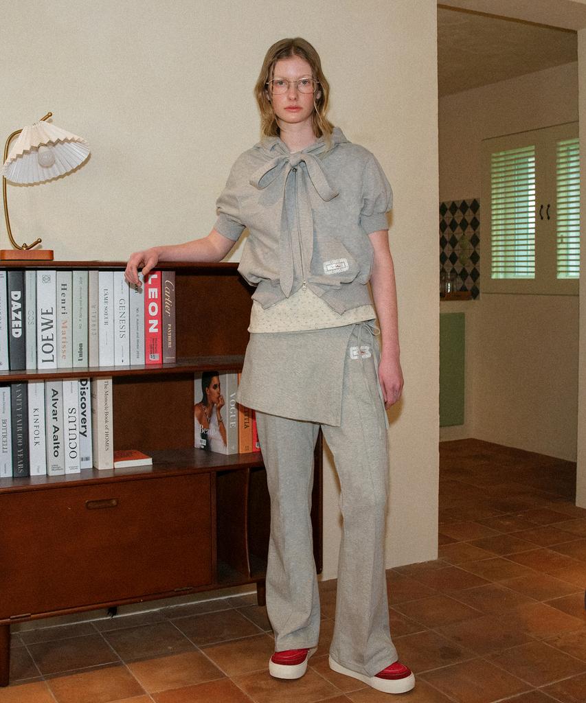 Baitalssain Wrap Skirt Training Pants (Melange Gray)