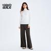 Benlai Women's High-Neck Slim-Fit Long Sleeve T-Shirt