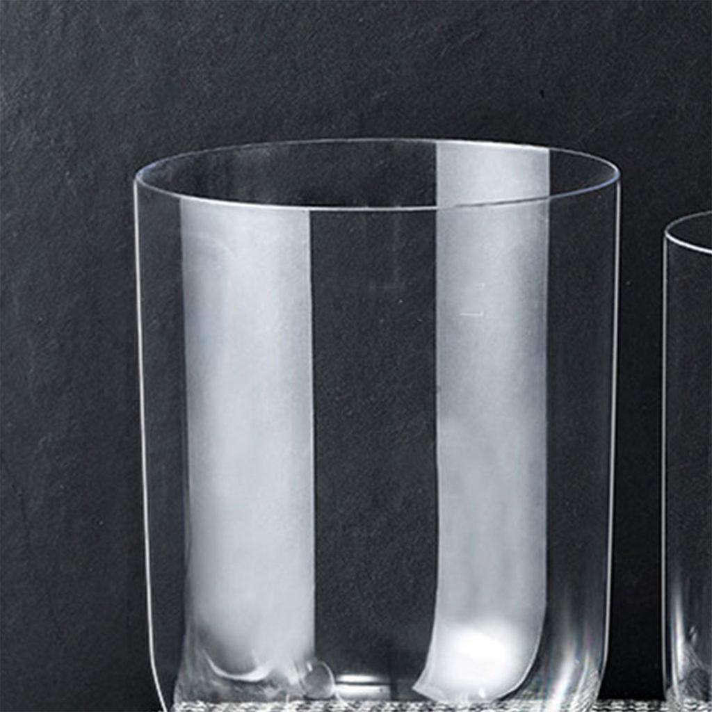 Large Capacity Clear Trash Can Transparent Garbage Can for Living Room Bedroom Office Kitchen Home Decor Household