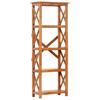 Bookshelf 60x30x160 Cm Solid Wood with Honey Colored Finish