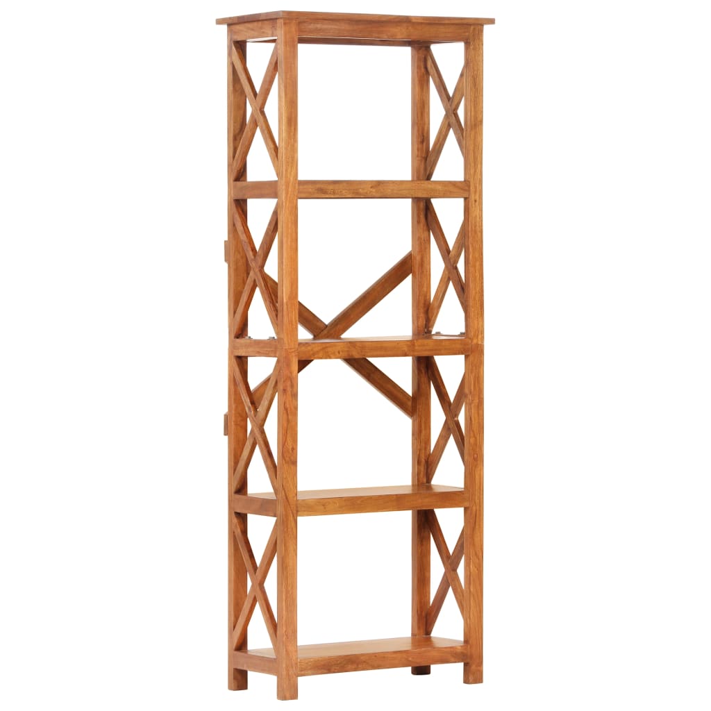 Bookshelf 60x30x160 Cm Solid Wood with Honey Colored Finish