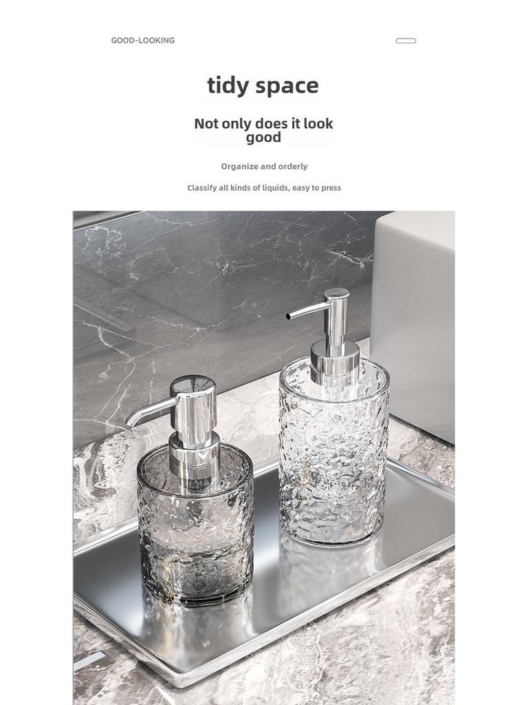 Elegant Refillable Dispenser: Shower Gel, Conditioner, Hand Soap & Shampoo Bottle