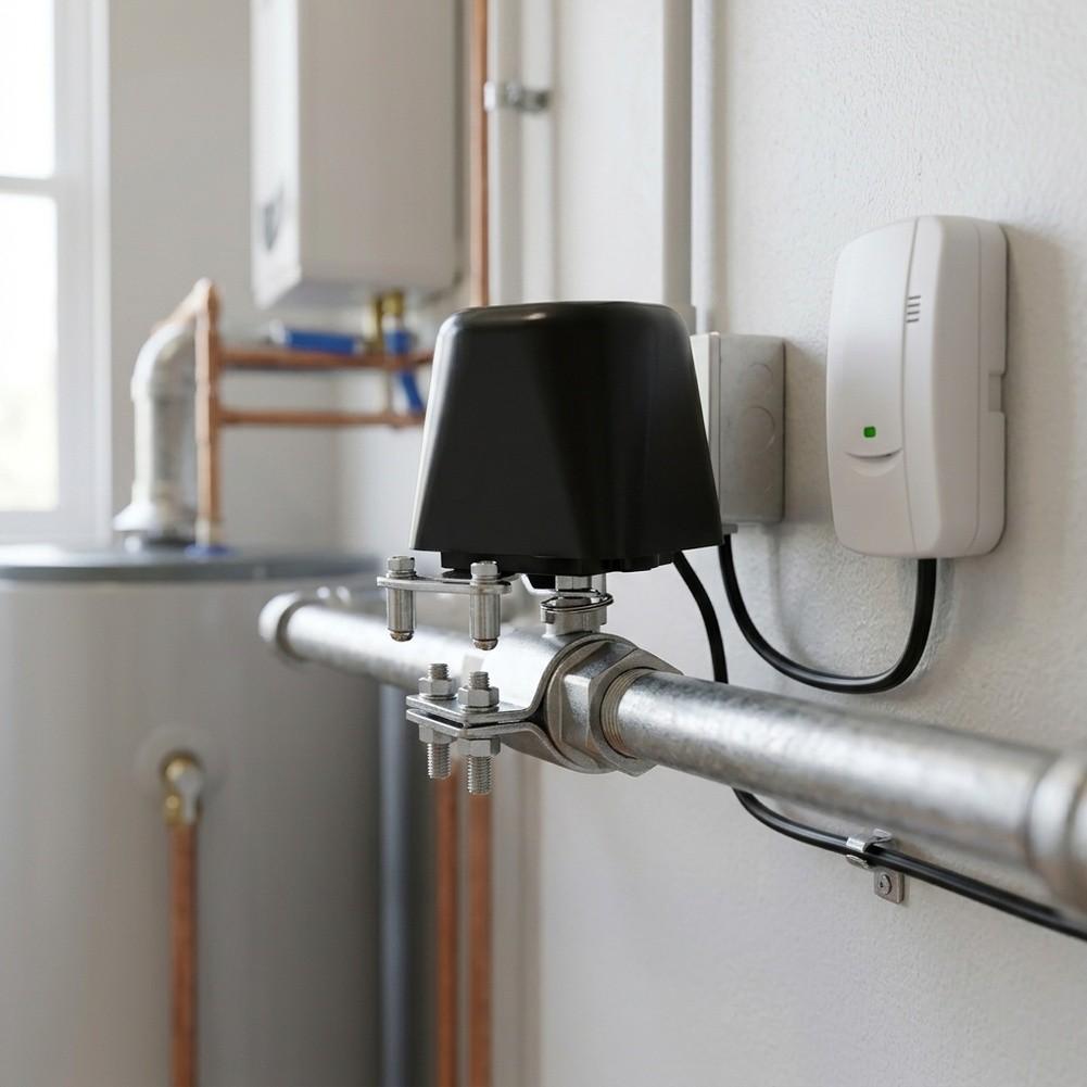 Automatic Shutoff Valve Actuator 12V DC for Residential Water Supply and For Gas Pipeline with Leak Sensing Technology