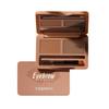 Eyebrow Powder - Natural, Waterproof, Creates a Soft, Three-Dimensional Gradient Eyebrow, Nose Shadow, Highlighter, with Makeup Brush, 2 Colors (01#