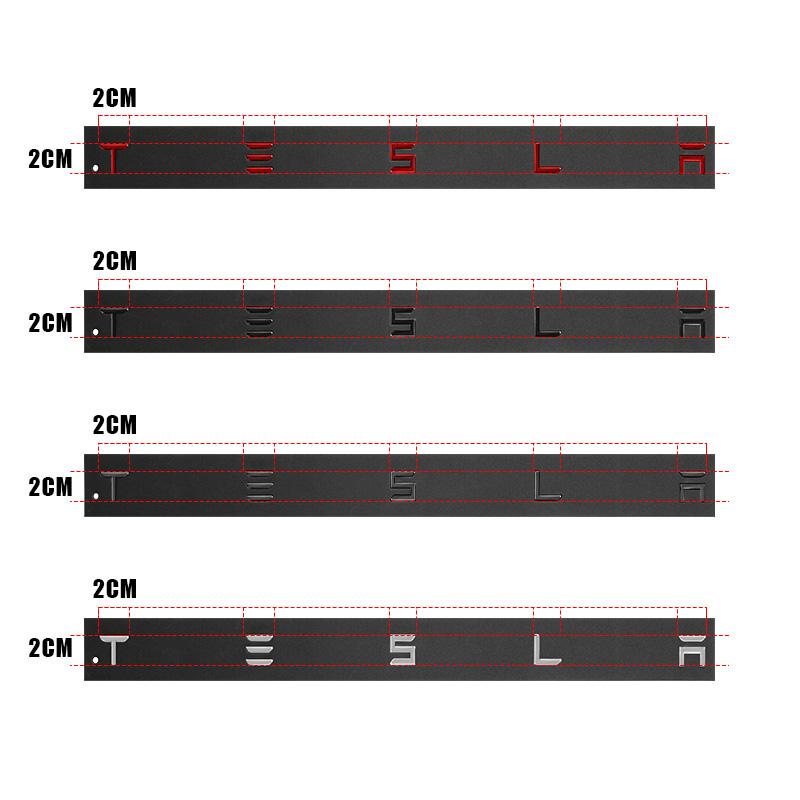 BFNWZ1 1Pcs Auto Decorate Styling Trunk Label For Tesla Model 3 X Mode Y Logo Rear Tail Label Car Accessories Personalized Car Sticker
