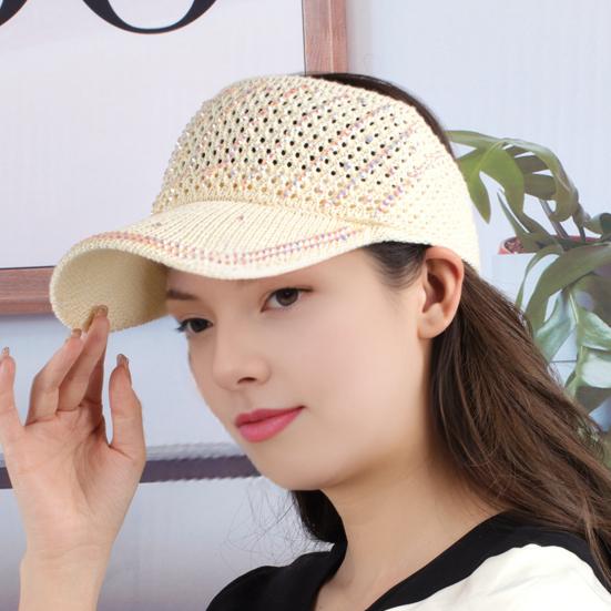 Letní síťovaná baseballová čepice pro muže ženy lesklý kamínek slunce