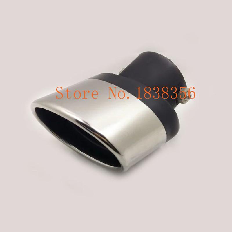 For Subaru XV 2018 Car Body Cover Muffler Exterior End Pipe Outlet Dedicate Stainless Steel Exhaust Tip Tail