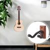 Guitar Wall Mount Hanger Hook Guitar Wall Hook Hanger Solid Sturdy Black Metal Holder Hanger Multifunction Hanger
