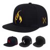 Flame Embroidery Baseball Caps Polyester Snapback Baseball Hat Unisex Punk Hat  Street Dance