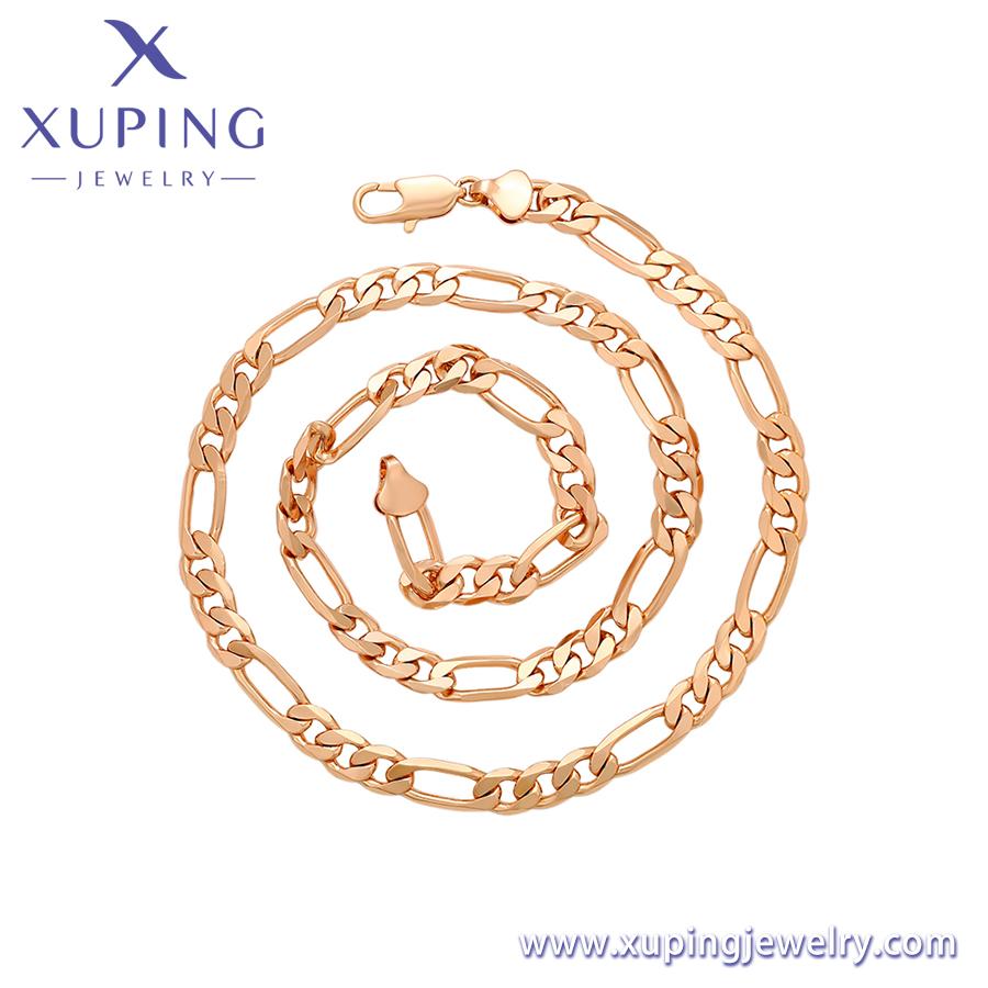 14N2352601 Xuping Jewelry Fashion 18K Gold Plated Personality Figaro Chain Men Necklace 50-55cm&Fashion золотой