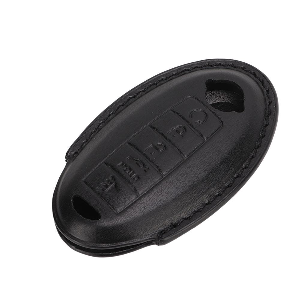 5 Buttons Smart Remote Car Key Case Leather Key Fob Cover Replacement for INFINITI JX35 Q50 Q60 QX56 QX60 QX80