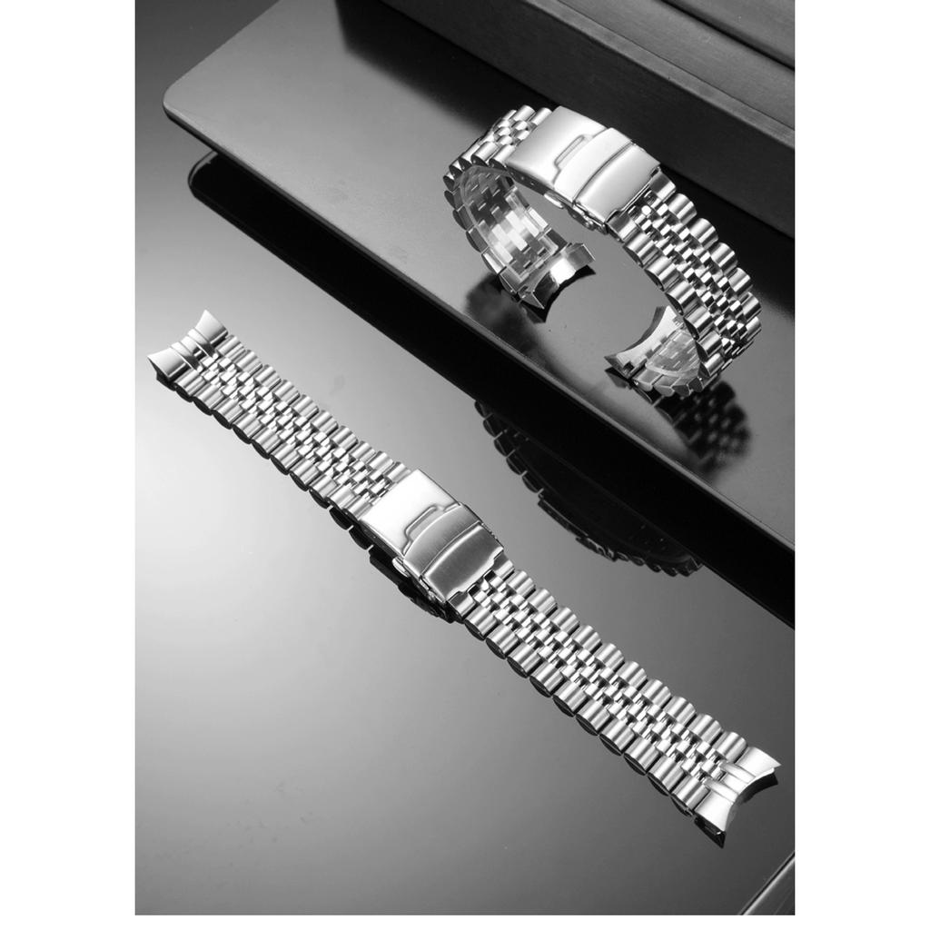 20mm Zakřivený konec Nerezová ocelový řemínek Pro SEIKO SBDC091 SBDC087 SBDC135 SARB017 Pánský Modifikovaný Pevný Kovový Obloukový řemínek na hodinky náramek